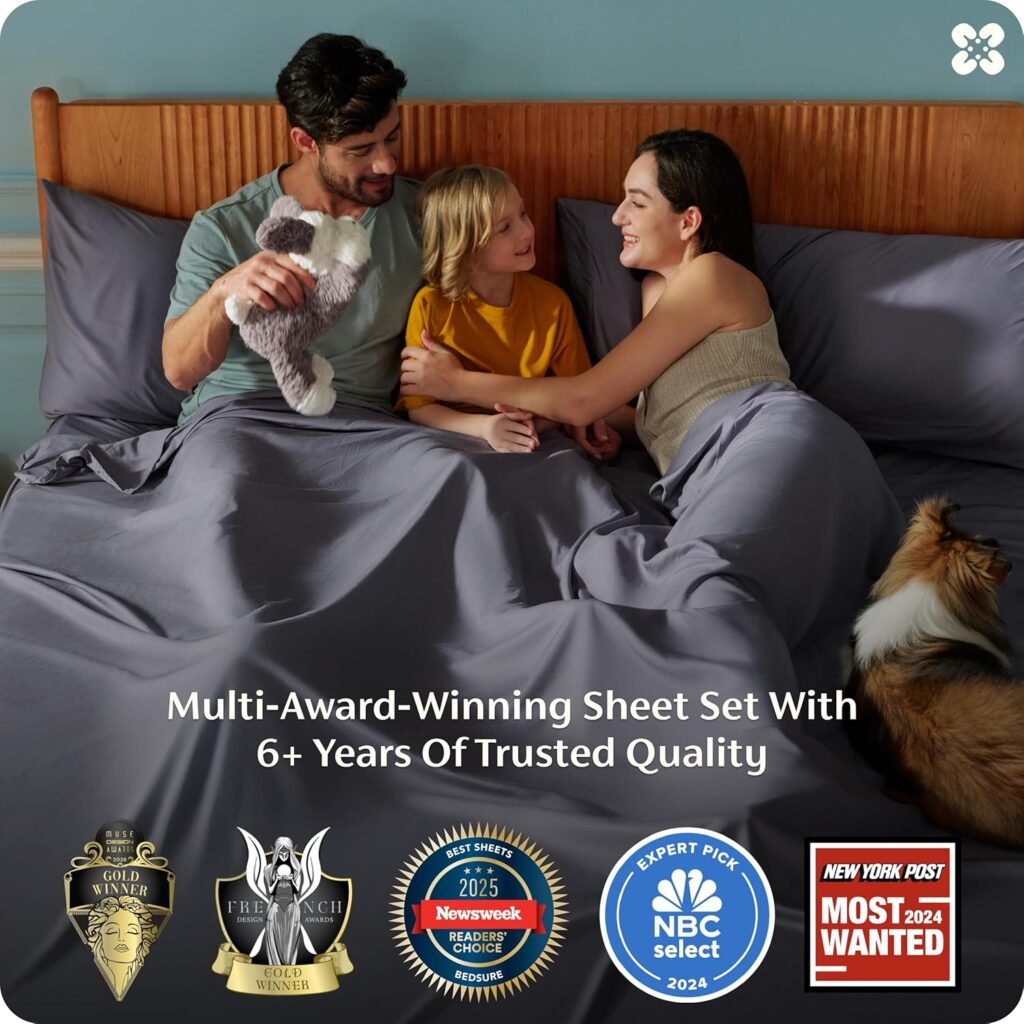 Bedsure King Size Sheets Set for Guest Bedrooms
