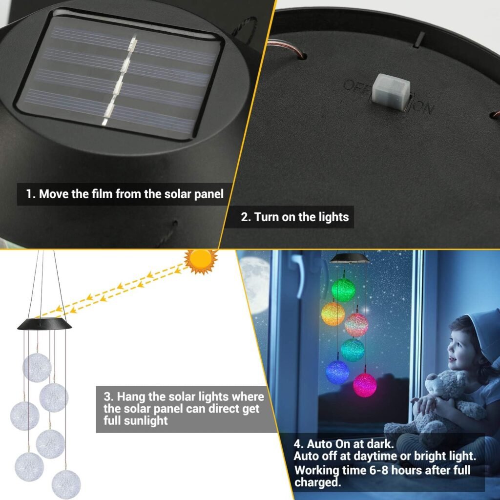 Different Ways to Use the Toodour Solar Wind Chime