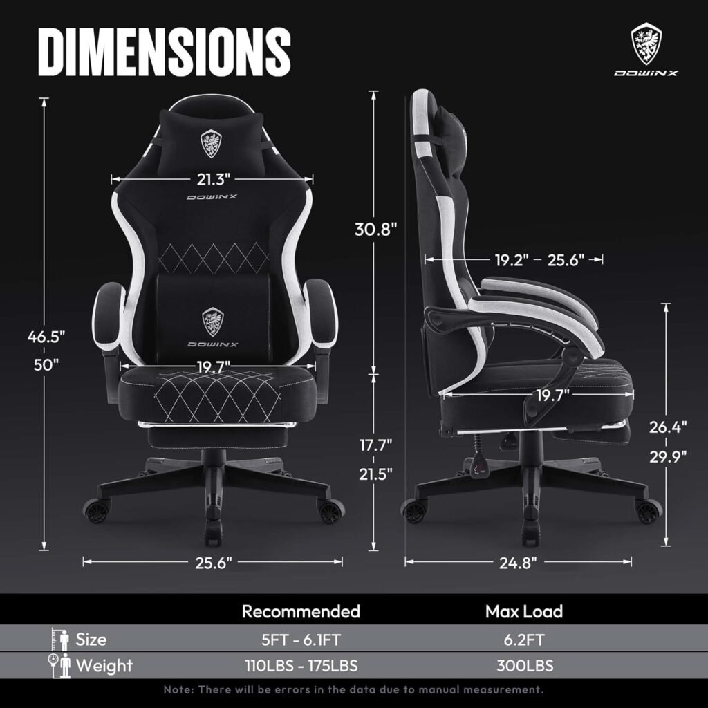 Dowinx Gaming Chair Design and Build Quality